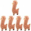 Totority 5 Pièces Peluche Alpaga Poupée De Lama Doux Grand Animal Lama Peluches pour Ados Énormes Peluches Petits Animaux en 