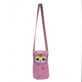 Star Wars Galactic Pals Jouet en peluche de 28 cm, poupée douce Ewok rose avec transporteur et carte de profil de personnalit