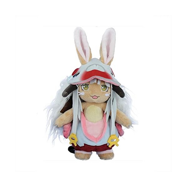 Zhongkaihua Made in Abyss Peluche Nanachi Anime Dessin animé mignon en peluche Cadeau de collection 34 cm