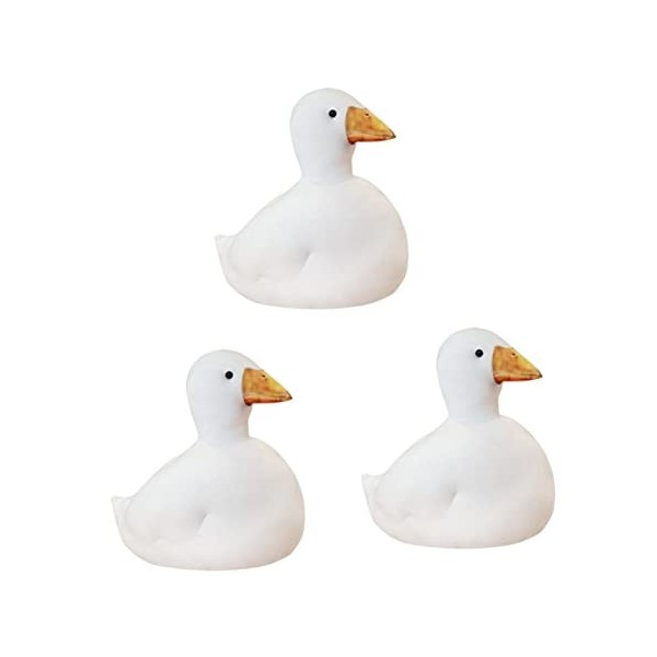 Toyvian 3 Pièces Canard De Chou Jouet Câlin Animal Oreiller Câlin Bébé Fille Oreiller Animal De Pépinière Oreillers pour Bébé