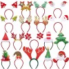 BQTQ 18 Pièces Serre-Têtes Noël Bandeaux de Noël Bandes de Cheveux Noël pour Fête de Noël Christmas Headband