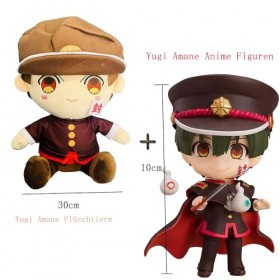 Gooyeh Lot de 2 poupées Hanako-kun - Yugi Amane Cute Q version de peut changer le visage de la figurine daction 10 cm + pelu