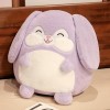 NOpinz Lapin Kawaii Rond Jouet en Peluche Mignon Lapin Rond en Peluche Animal Poupée Coussin Décoration Enfants Fille Anniver