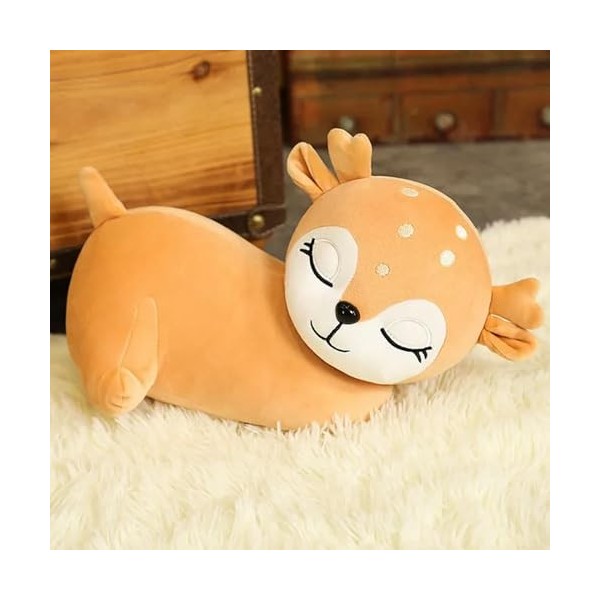 PaMut Nouveau Doux et Mignon Dessin animé Orignal en Peluche Jouet Enfants Sommeil Oreiller Animal poupée noël Enfants Cadeau