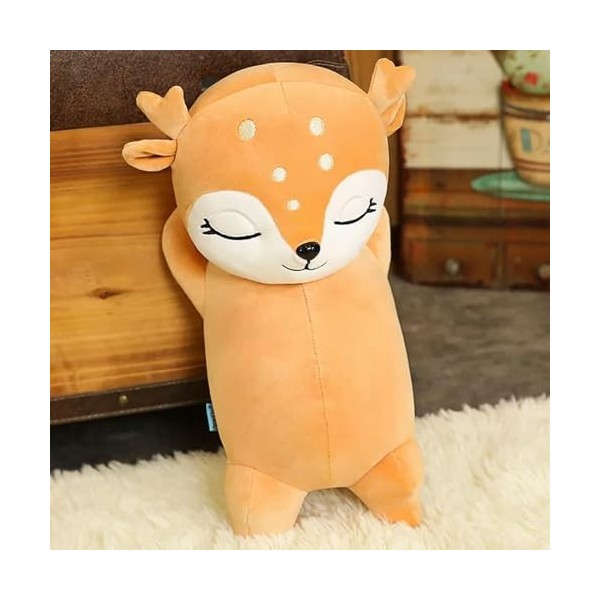 PaMut Nouveau Doux et Mignon Dessin animé Orignal en Peluche Jouet Enfants Sommeil Oreiller Animal poupée noël Enfants Cadeau