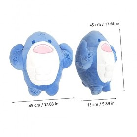 VALICLUD Jouet en Peluche Musculaire Poupée Peluches Animaux en Peluche Jouet Requin Souple Poupée en Peluche Animal De Requi