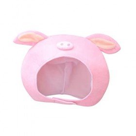ibasenice 3 Pièces Mascarade En Peluche Chapeau Drôle En Peluche Animal Chapeau En Peluche Cosplay Couvre-Chef Peluche Cochon