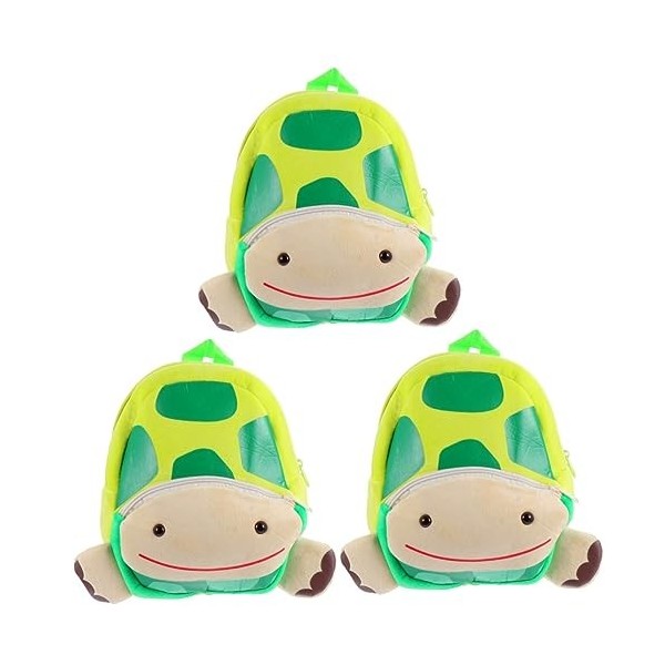 ABOOFAN Sac À En Peluche Pour Enfants 3 Pièces Sac De Maternelle Adorable Sac Pour Tout-Petits Animaux Sac De Dessin Animé Po