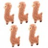 Abaodam 5 Pièces Peluche Alpaga Peluches pour Filles Lama en Peluche Grand Animal Lama Peluche Dalpaga en Peluche Énorme Pel