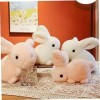 ibasenice 5 Pièces Lapin en Peluche Jouets De Noël Décor Chinois Poupée en Peluche Lapin Poupée Lapin Poupée danimaux en Pel