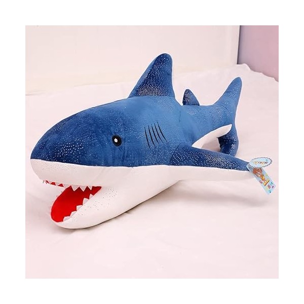 DHESSO 50 cm-110 cm Dessin animé Requin en Peluche créatif Ciel étoilé Requin Oreiller vers Le Bas Coton Requin poupée Chambr