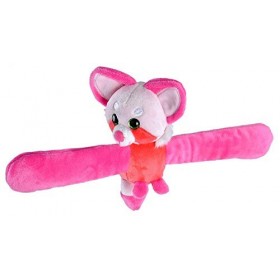 Wild Republic Huggers Scent, Panda Rouge avec arôme de Cerise, Animal de Peluche avec Bracelet á claquer, 20 cm, 23174, Rose 