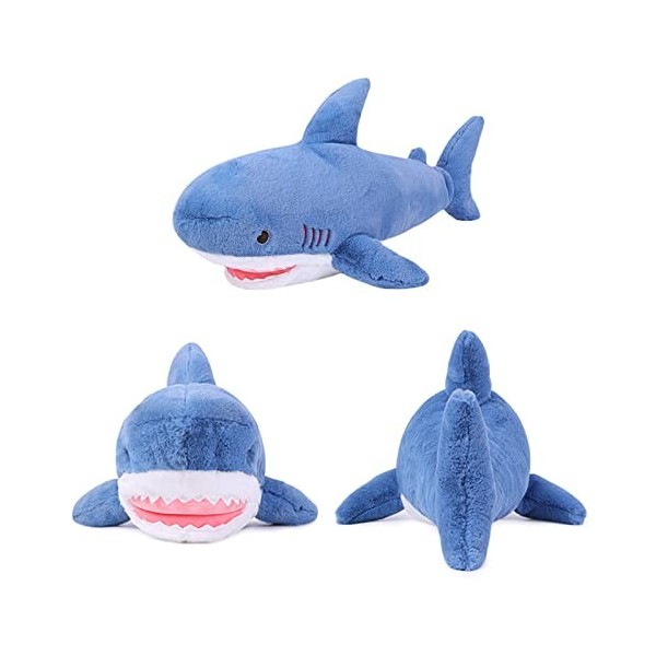 MUZIRI KINOKOO Ocean Series Doux en Peluche Jouet Mignon Coussin Oreiller Requin Peluche Oreiller Cadeau danniversaire 100c