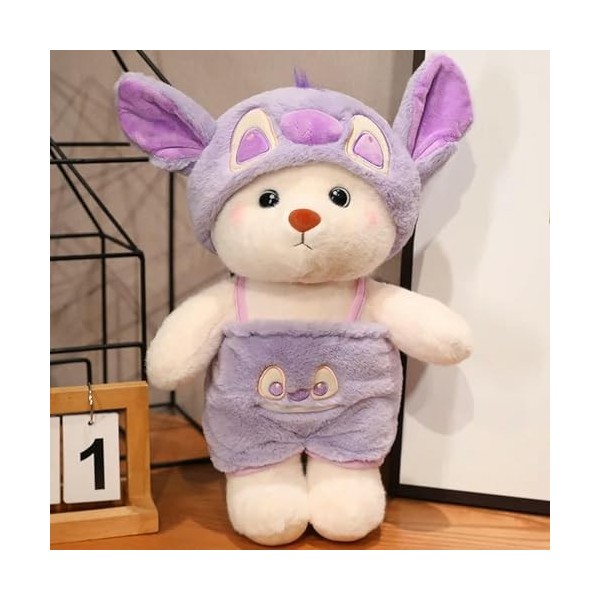 EacTEL Kawaii Ours en Peluche Jouet en Peluche Animal Ours Poupée Canapé Oreiller Dessin Animé Mignon Cadeau D’Anniversaire E