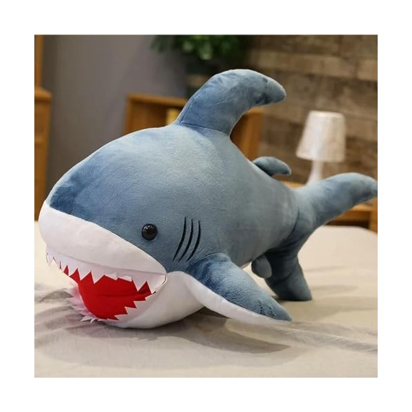 SaruEL Requin Jouet Peluche Animal Marin Peluche Requin réaliste poupée Enfants Coussin Peluche Jouet d’Anniversaire Cadeau d
