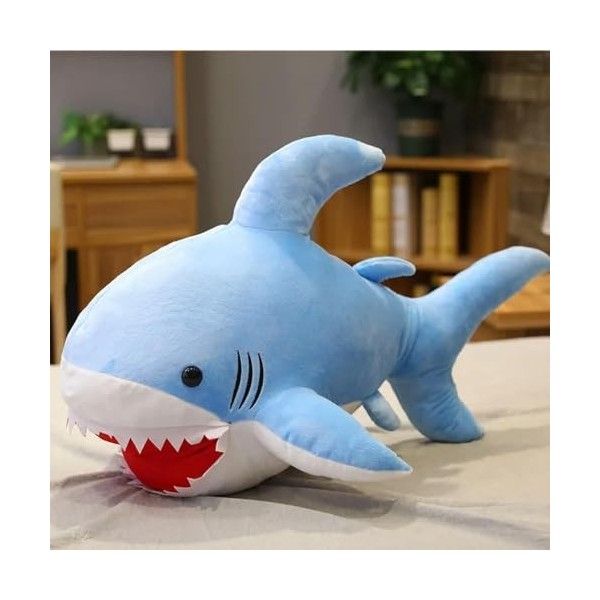 SaruEL Requin Jouet Peluche Animal Marin Peluche Requin réaliste poupée Enfants Coussin Peluche Jouet d’Anniversaire Cadeau d