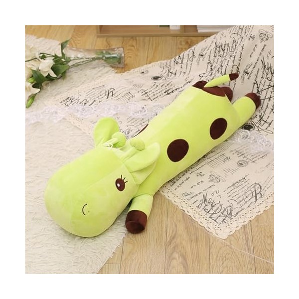 Mignon Girafe Poupée Peluche Jouet Oreiller De Couchage Fawn Poupée Poupée Long Oreiller Fille Lit Bande Dédiée Oreiller Amov