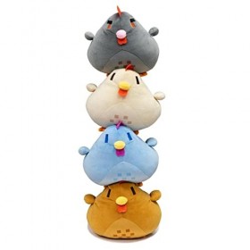 Rianpesn Peluche doreiller de Poulet Bleu vallée, Peluche de, poupée de Peluches Douces potelées, Peluche Mignonne de Pâques