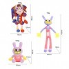 NAGGIS lincroyable Peluche numérique Ci, Jouet en Peluche Clown de 30 à 42cm, poupée de Personnage de Bande dessinée, Cadeau