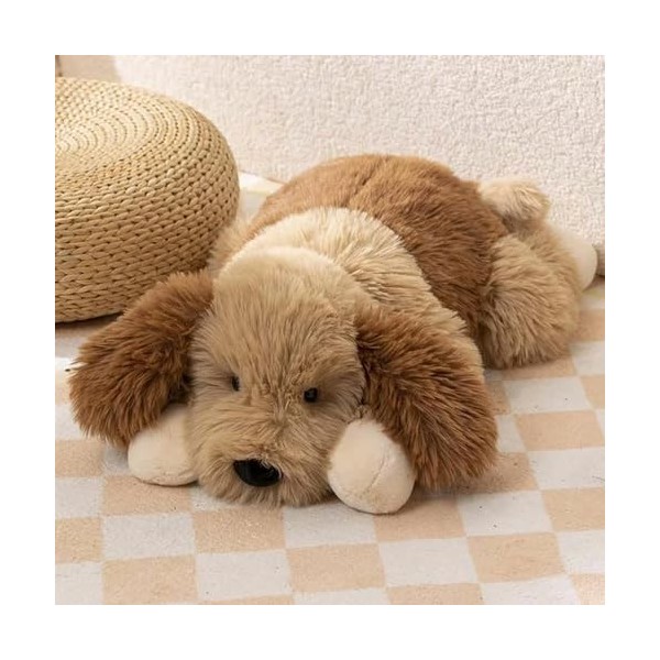 EacTEL Peluche Chien Peluche Jouet Kawaii Chiot Peluche Animal Dessin animé Mignon poupée Cadeau de Noël Mignonne Fille décor
