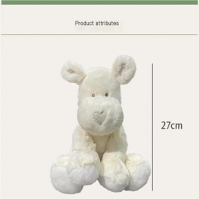 GRAVY Peluches Poupée Chien Super Mignon, Jouet en Peluche for Garçons Et Filles, Chiot Blanc Doux, Poupée De Chiffon, Cadeau