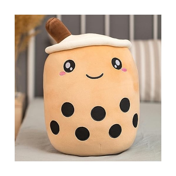 XTXYFC Peluche Boba thé au Lait en Peluche Jouet en Peluche Forme de Fruits goût thé au Lait câlin Oreiller Boules Boba Tasse