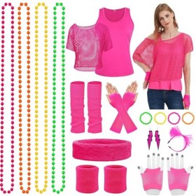 Bocguy Déguisement Année 80, Design Vintage, Pour Annees 80, Thème Soirée Carnaval, Pour Femme Fille, Deguisement Annee 80 Fe