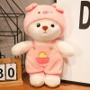 EacTEL Kawaii Ours en Vêtements De Lapin Jouets en Peluche Animaux en Peluche Cochon Poupée Canapé Oreiller Mignon Décoré Cad