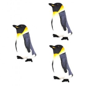 ibasenice 3 Pièces Oreiller en Peluche Animal Oreiller en Peluche Pingouin Coussins Rembourrés Coussin De Drôle Oreiller Cous