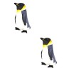 ibasenice 3 Pièces Oreiller en Peluche Animal Oreiller en Peluche Pingouin Coussins Rembourrés Coussin De Drôle Oreiller Cous