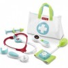 Fisher-Price Malette de Docteur, jouet dimitation pour enfant avec 7 accessoires de jeu, dès 3 ans, DVH14