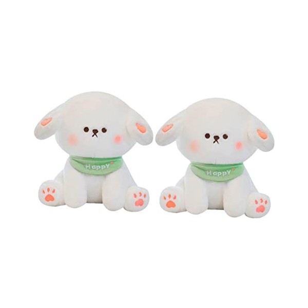 Alasum 2 Pièces Décoration Dintérieur Peluches Jouet en Peluche pour Chiot Animaux en Peluche pour Chien Joli Chiot en Peluc