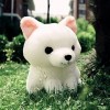 Ermano Peluche 40 cm Dessin animé Blanc Renard à Longue Queue Peluche Jouet Animal empaillé Renard Jouet Cadeau danniversair