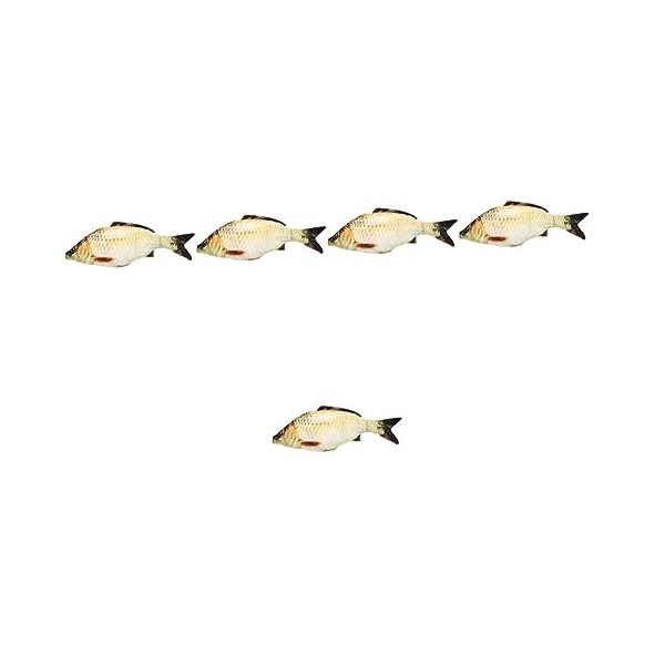 Homoyoyo 4 Pièces Oreiller Carassin Carpe Jouet De Poisson en Peluche Poupée De Poisson en Peluche Carpe Coussin Faux Poisson