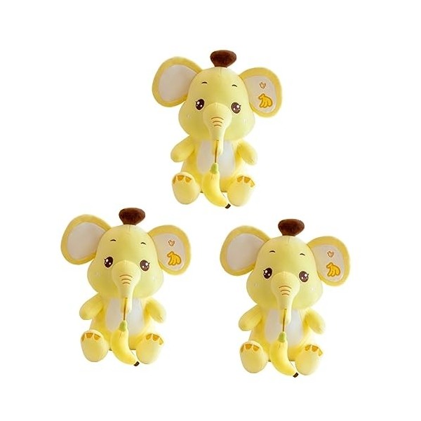 ibasenice 2 Pièces Bébé Éléphant en Peluche Coussin Repose-Taille Adorable Jouet Éléphant Peluches De La Jungle Joli Oreiller