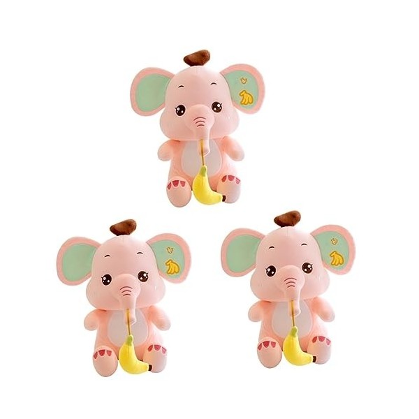 ibasenice 2 Pièces Bébé Éléphant en Peluche Coussin Repose-Taille Adorable Jouet Éléphant Peluches De La Jungle Joli Oreiller