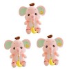 ibasenice 2 Pièces Bébé Éléphant en Peluche Coussin Repose-Taille Adorable Jouet Éléphant Peluches De La Jungle Joli Oreiller