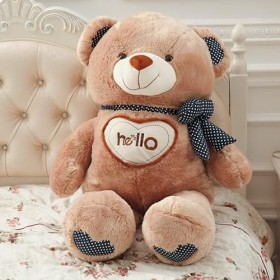 DHESSO 70 cm-110 cm Amour Ours poupée en Peluche Ours en Peluche Oreiller Enfants bébé créatif Peluche Chambre décoration Mar