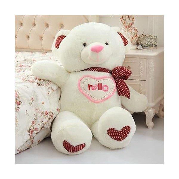 DHESSO 70 cm-110 cm Amour Ours poupée en Peluche Ours en Peluche Oreiller Enfants bébé créatif Peluche Chambre décoration Mar