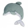 Kaloo - Petit Calme - Peluche Dauphin Vert 60 cm - Peluche Bébé Apaisante - Grande Peluche Douce Évolutive avec Sachet de Lav