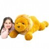 IKASA Peluche Lion Géant Animal Jouet,Grand Gros Lionne Mignon Moelleux Animaux XXL XL Peluche 78cm Géante Douce Grosse Adora