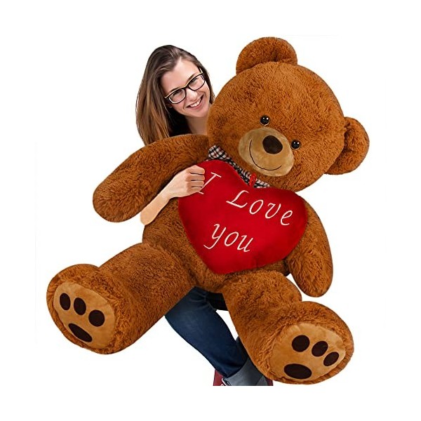 Ours en peluche XXL 100 cm - cadeau Saint Valentin - ours en