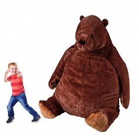 Djungelskog Jouet en peluche ours brun, Jouet en peluche grand ours en peluche, Jouet en peluche géant simulant un ours brun,