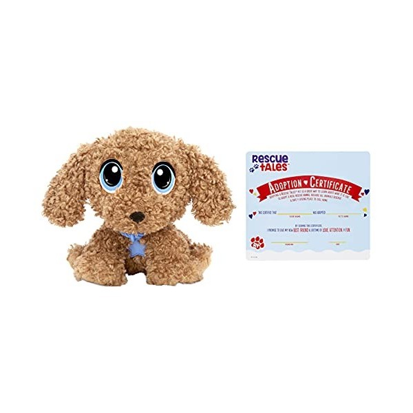 Little Tikes Rescue Tales bébés Peluche Golden doodle – Jouet divertissant pour enfants – À collectionner – Avec 1 collier, 1