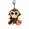 Ty - TY36501 - Beanie Boos - Porte-clés Coconut le singe - Marron