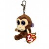 Ty - TY36501 - Beanie Boos - Porte-clés Coconut le singe - Marron