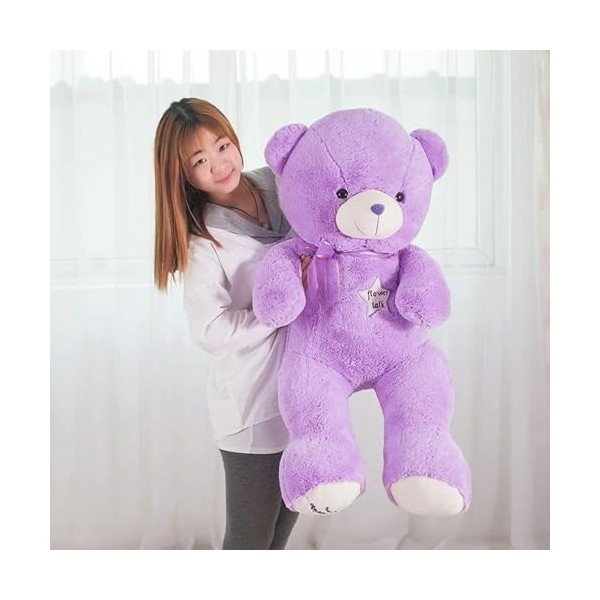 Ours en Peluche Peluche Fleur Ours Poupée Coussin Doux Cadeau de Noël 80cm 1