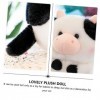 Abaodam 3 Pièces Poupée De Vache Marionnette en Peluche Kawaii Décor De Poupée De Faveur De Fête Kawaii Endormi Jouet en Pelu