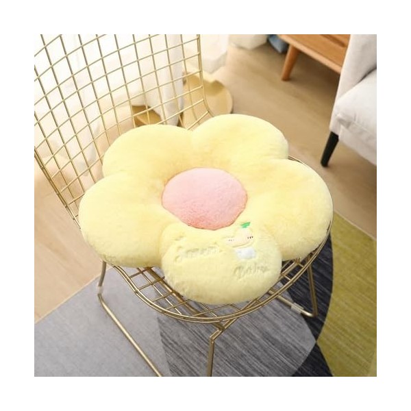 LfrAnk Tapis de Fleurs en Peluche remplis de Formes de Fleurs réalistes, Tapis de Jeu familiaux pour Enfants remplis de Couss