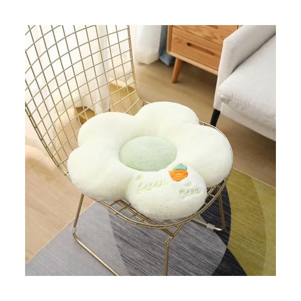 LfrAnk Tapis de Fleurs en Peluche remplis de Formes de Fleurs réalistes, Tapis de Jeu familiaux pour Enfants remplis de Couss